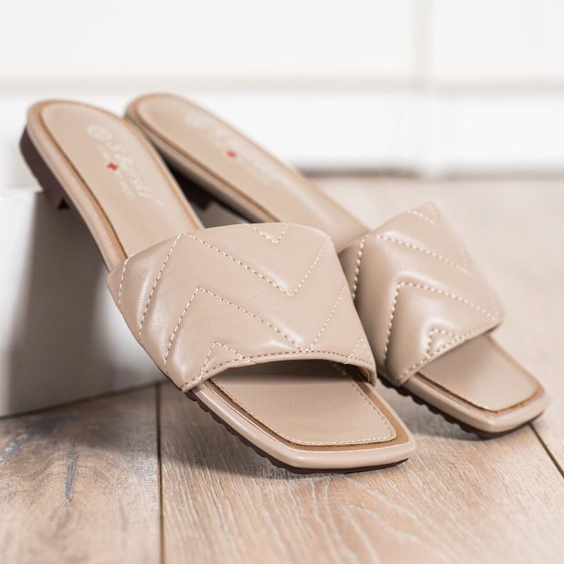 S. BARSKI Tikatut S.BARSKI -tossut beige 1