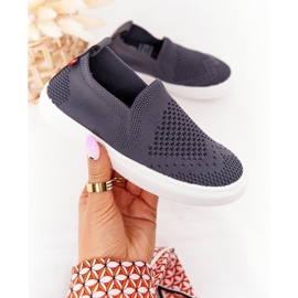 Lasten Slip-On Big Star HH374104 harmaat Slip-On lenkkarit 1