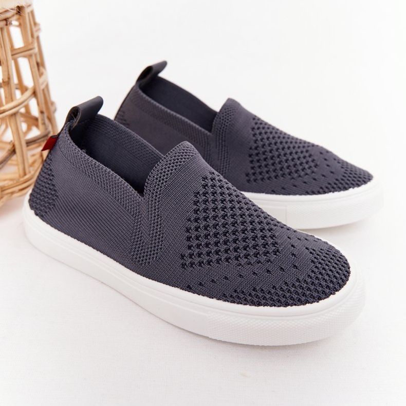 Lasten Slip-On Big Star HH374104 harmaat Slip-On lenkkarit 2