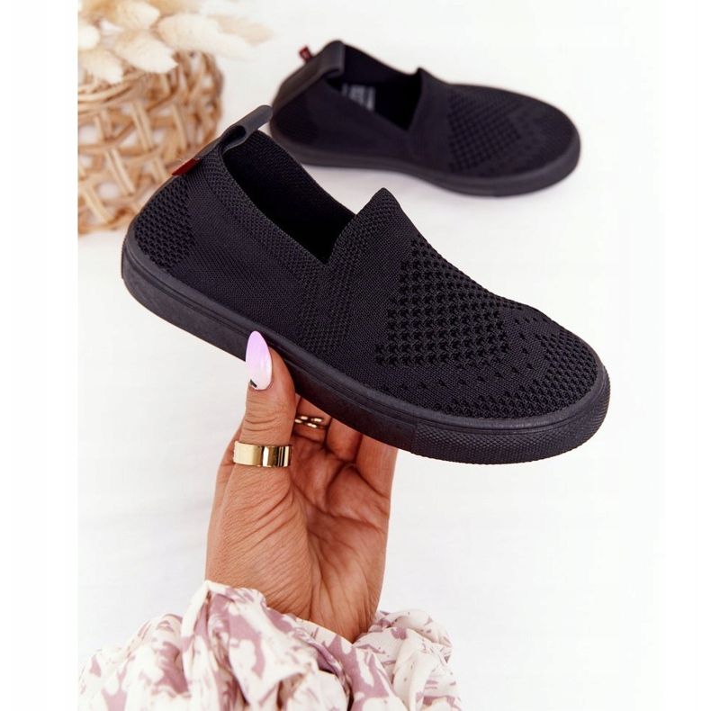 Lasten Slip-On Big Star HH374107 mustat Slip-On lenkkarit 1