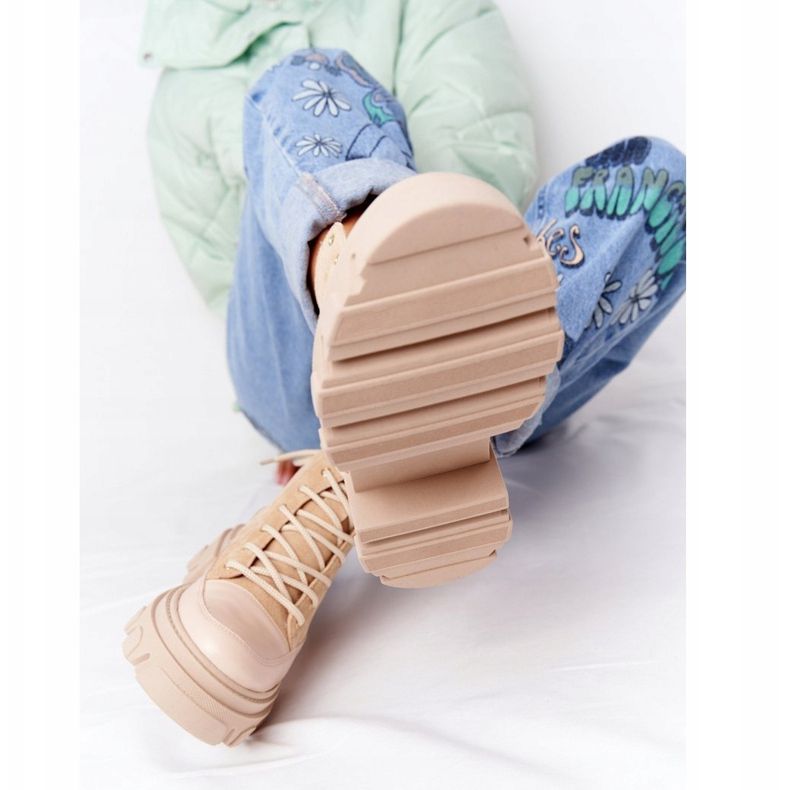 Lewski Shoes Mokkanahka Workery Lewski Kengät 3007-0 Hiekka beige monivärinen 1