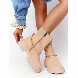 Lewski Shoes Suede Boots Workery Lewski Kengät 3006-0 Hiekka beige monivärinen 2