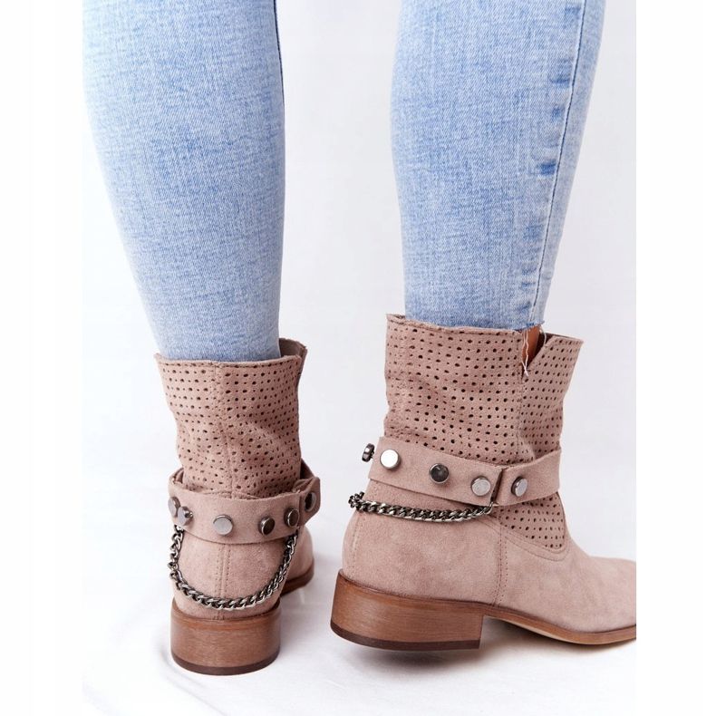 Lewski Shoes Avoimet jousisaappaat Lewski-kengät 2905-0 Beige 1