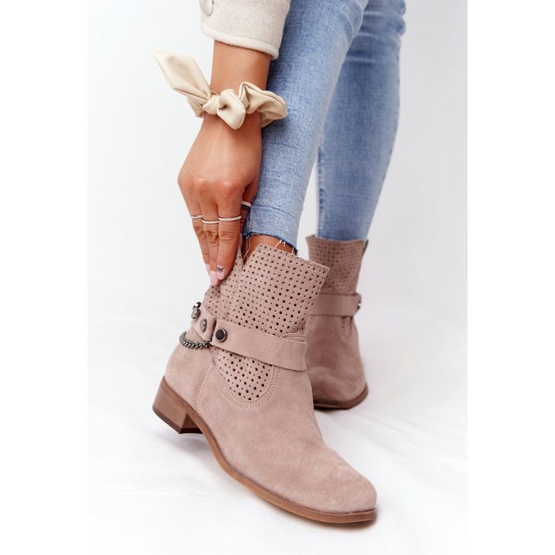 Lewski Shoes Avoimet jousisaappaat Lewski-kengät 2905-0 Beige 2