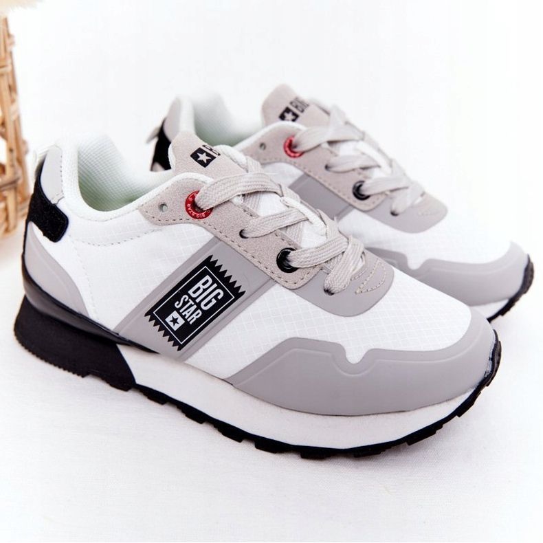 Lasten urheilukengät Memory Foam Big Star HH374168 Valkoinen 2