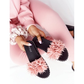 Kumiset tohvelit suuttimilla Vinceza 20-30101 Pink vaaleanpunainen 1