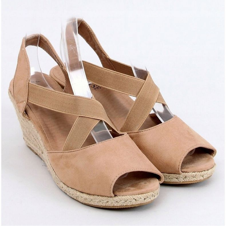 Sandaalit espadrilles kiilat beige 9R38 Khaki 1