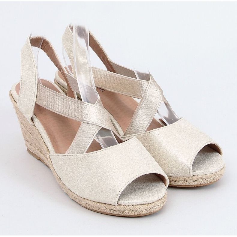 Sandaalit espadrilles kiilat kulta 9R38 Gold kultainen 1