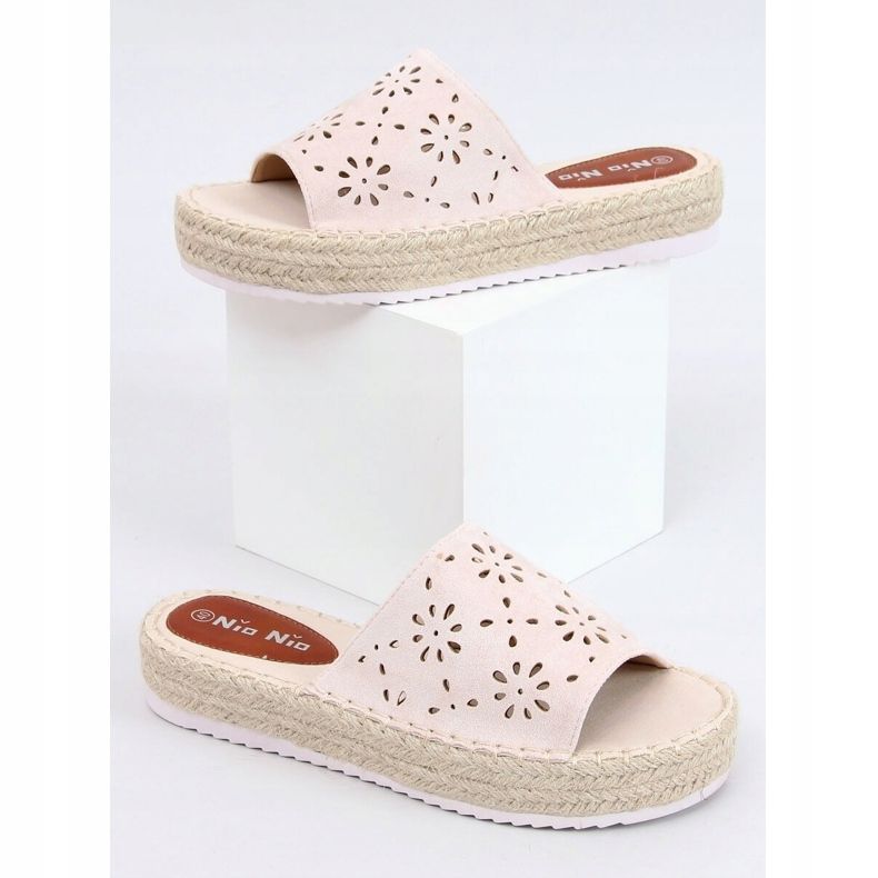 Beige avoimet tossut espadrilles 99-62A Beige 1