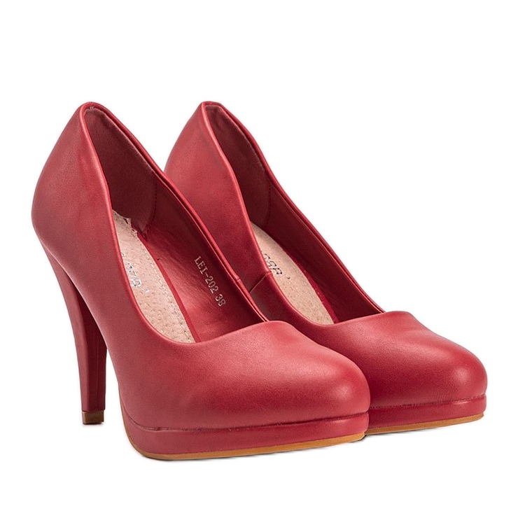 Punaiset ekonahkapumput Liana-alustalla punainen 1