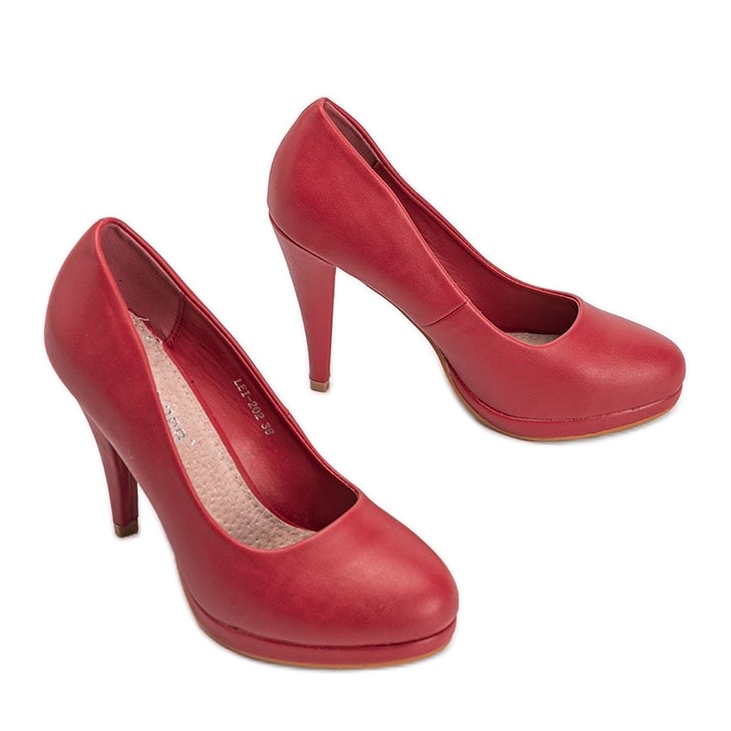 Punaiset ekonahkapumput Liana-alustalla punainen 2