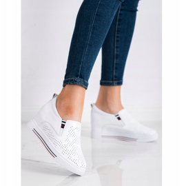 Filippo Nahkaiset kiilakengät valkoinen 1