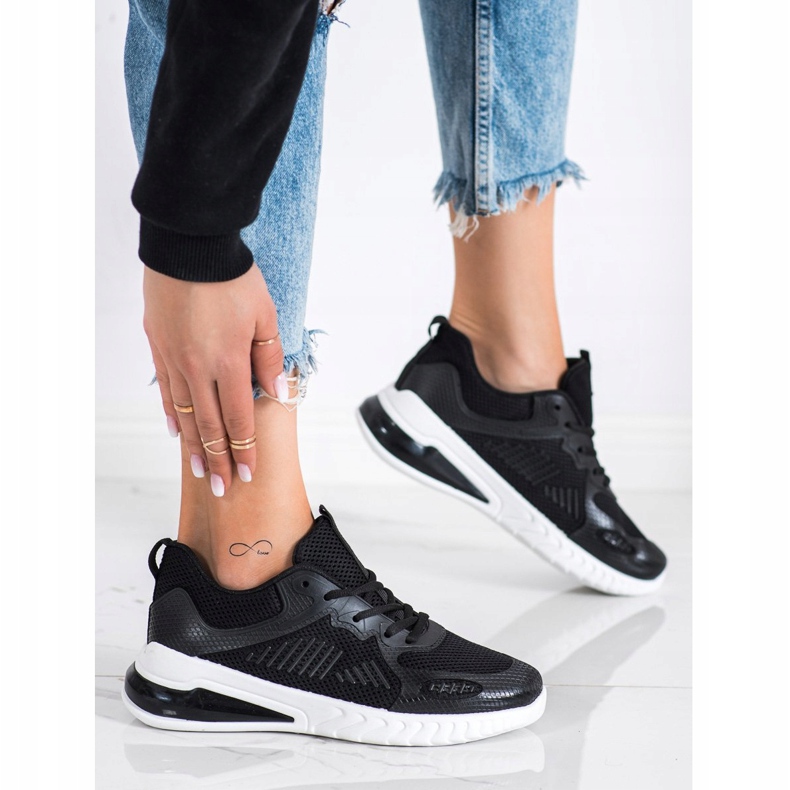 SHELOVET Avoimet urheilukengät musta 2