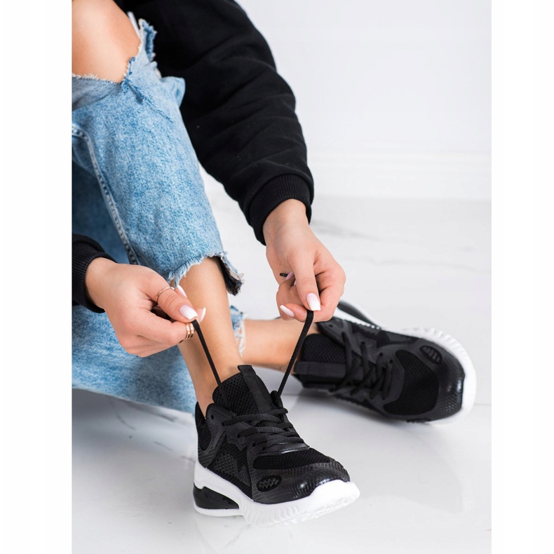 SHELOVET Avoimet urheilukengät musta 1