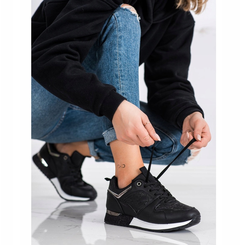 SHELOVET Mustat lenkkarit kuvioilla 2