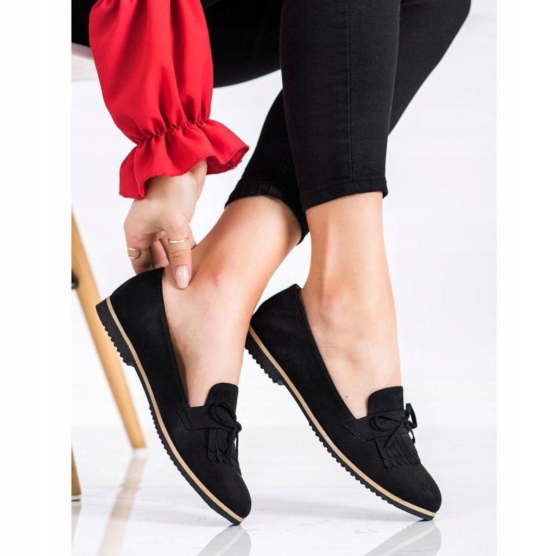 SHELOVET Suede Lords jousella musta 2