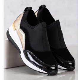 Goodin Nahka Wedge lenkkarit musta kultainen 1