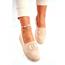 PS1 Naisten espadrillit olkilavalla Beige Febi 3
