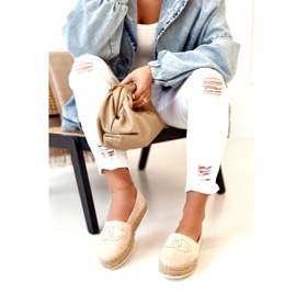 PS1 Naisten espadrillit olkilavalla Beige Febi 1
