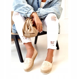 PS1 Naisten espadrillit olkilavalla Beige Febi 5