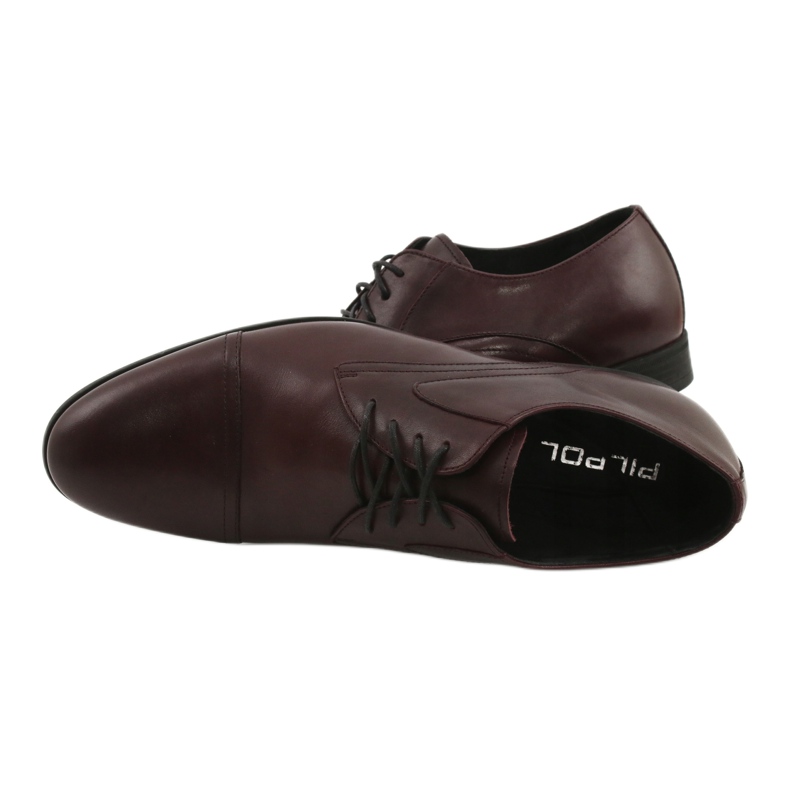 Nauhalliset kengät maroon Pilpol 1674 monivärinen 4