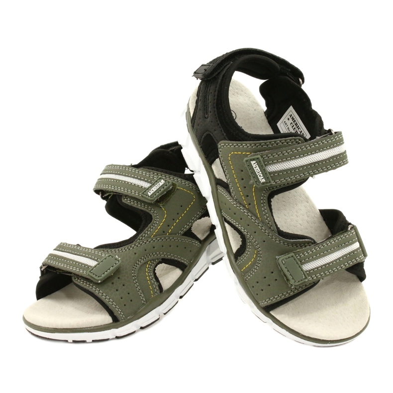 American Club Urheilupoikien nahkainen insertti ES33/21 khaki vihreä 5