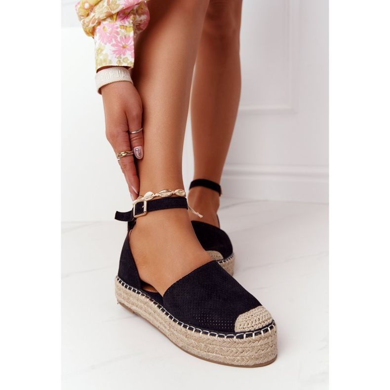 MSMG Espadrillit olkilavalla Black Bali musta 1