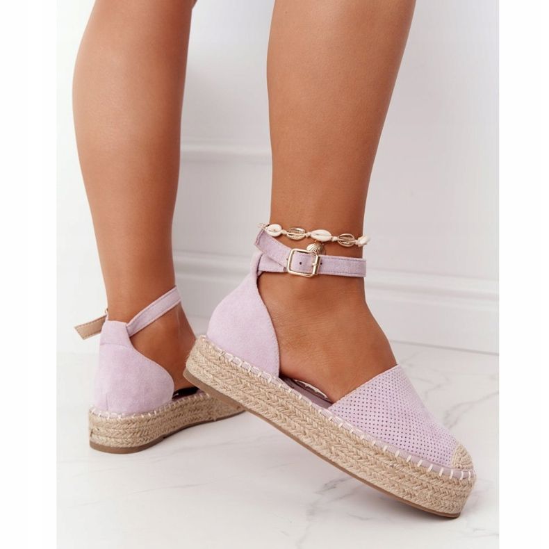 MSMG Espadrillit olkilavalla Violet Bali violetti 1
