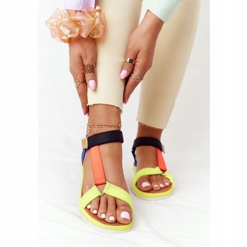 MSMG Naisten sandaalit kumipohjassa Monivärinen muukalainen 2