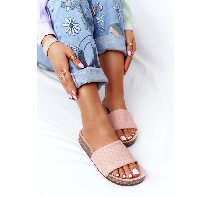 MSMG Nahkatossut korkkipohjassa Vaaleanpunainen Catalina 1