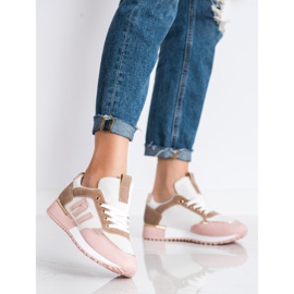 SHELOVET Urheilukengät verkkokankaalla vaaleanpunainen 1