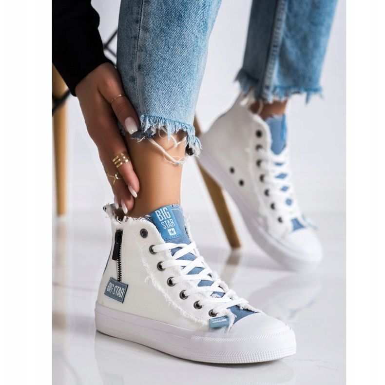 Naisten Big Star Tennarit HH274160 valkoinen 1