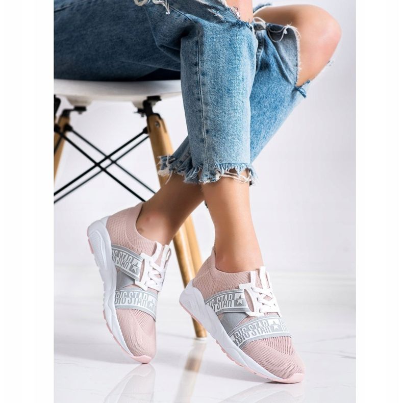 Naisten lenkkarit Big Star HH274353 vaaleanpunainen 2