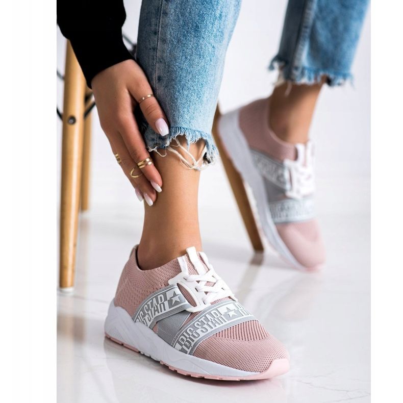 Naisten lenkkarit Big Star HH274353 vaaleanpunainen 1