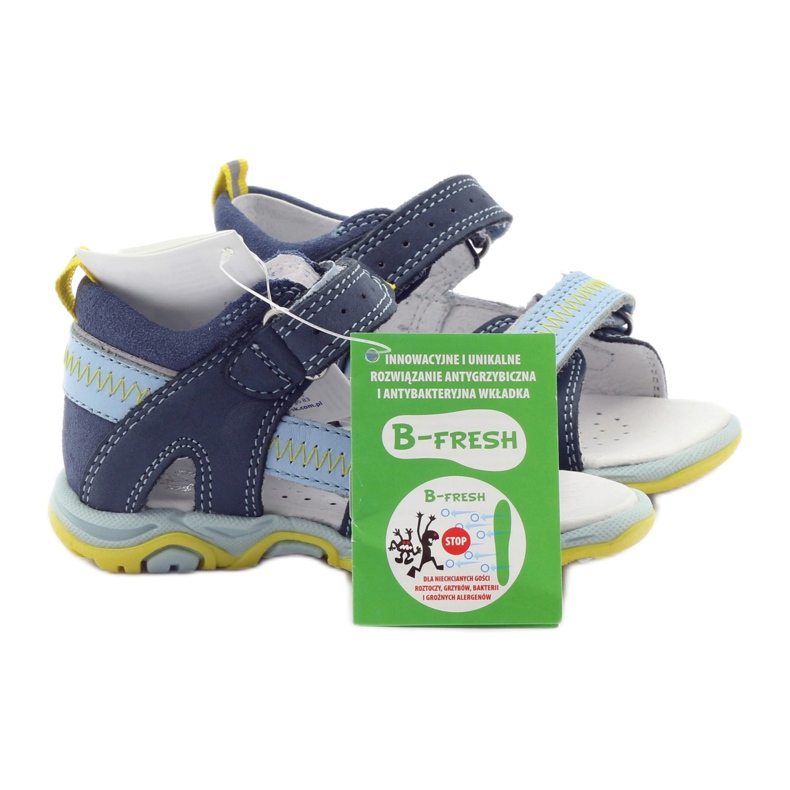 Bartek 81824 siniset sandaalit pojille tarranauhalla sininen 5