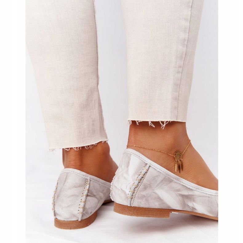 Naisten nahkabaleriinit Maciejka 01358-44 Dirty Beige 1