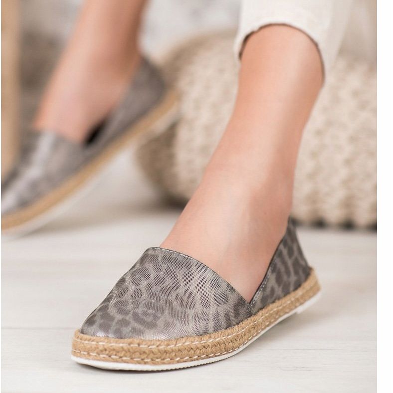 Kylie Spotted Espadrilles harmaa 1