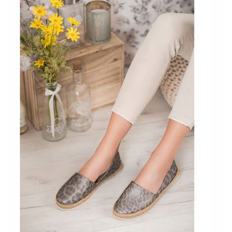 Kylie Spotted Espadrilles harmaa 2