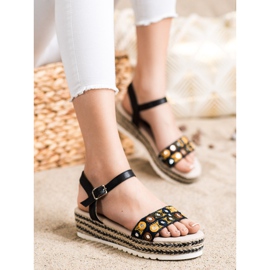 SHELOVET Sandaalit alustalla musta 1