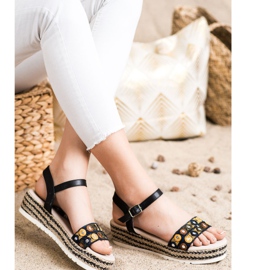 SHELOVET Sandaalit alustalla musta 2