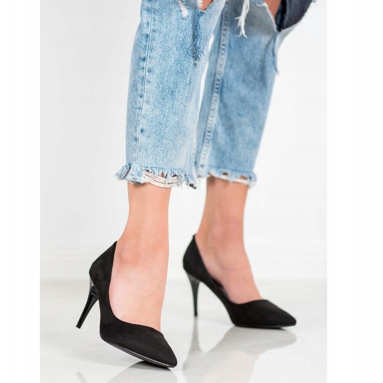 Kylie Klassiset mokkanahkakengät musta 2