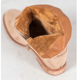 Bella Paris Mokkanahkakengät tekojalokivillä beige 1