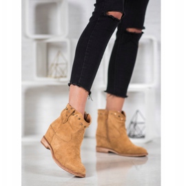 Bella Paris Suede cowboy saappaat suihkukoneilla ruskea 1