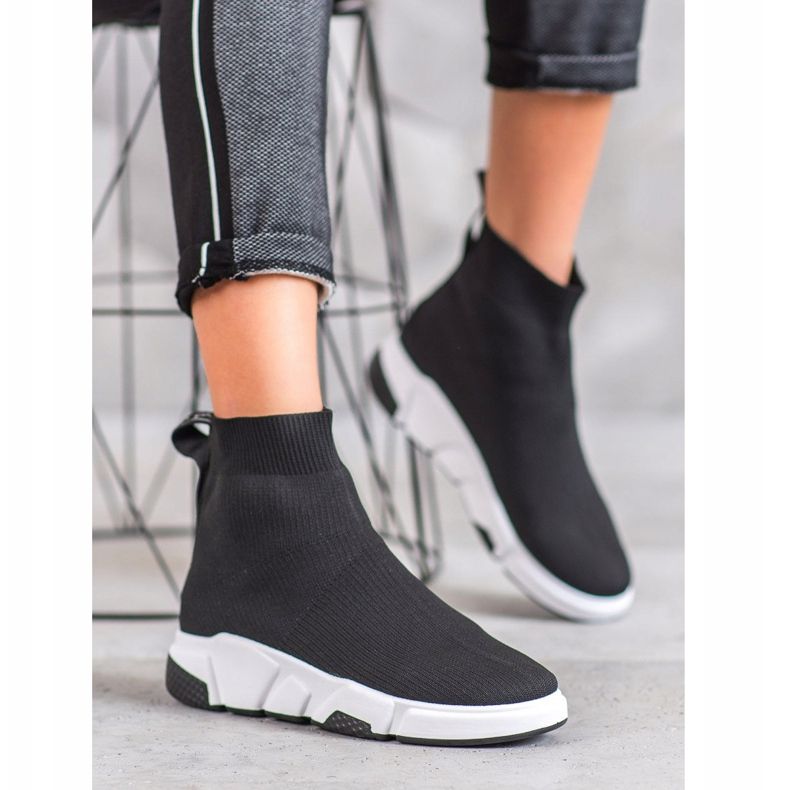 SHELOVET Musta Slip On Kengät 1