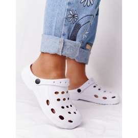 Flameshoes Naisten valkoiset Eva Foam -tossut valkoinen 2