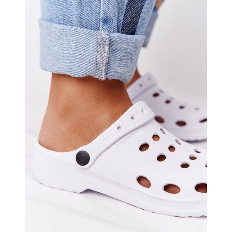 Flameshoes Naisten valkoiset Eva Foam -tossut valkoinen 1