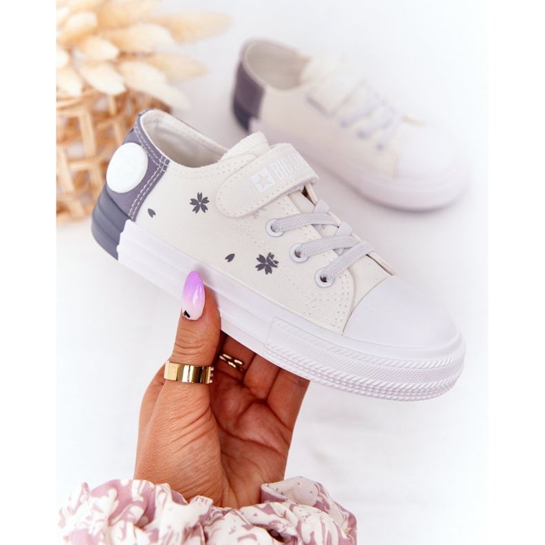 Lasten lenkkarit tarranauhalla Big Star HH374052 valkoinen-harmaa 2