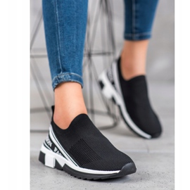 SHELOVET Avoin Slipony -muoti valkoinen musta 2
