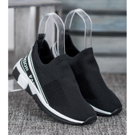 SHELOVET Avoin Slipony -muoti valkoinen musta 1