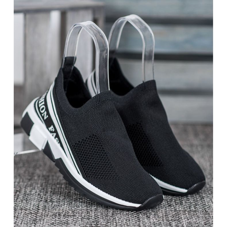 SHELOVET Avoin Slipony -muoti valkoinen musta 1